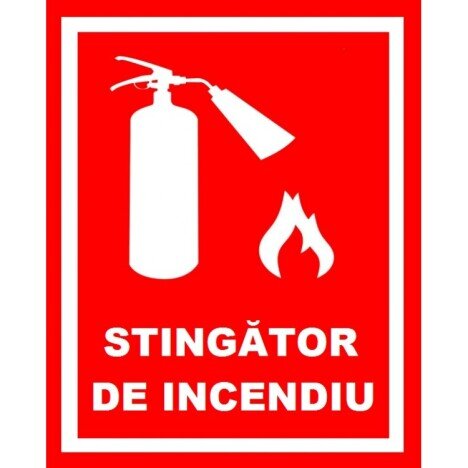 Placuta pentru stingator de incendiu