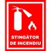 Placuta pentru stingator de incendiu